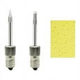 thumbnail image 3 of Soldering Tips USB Soldering Iron Head Replacement Soldering Iron Tips Welding Head for E10 Interface(Tip B+Tip C),2 X Soldering Iron Tip(tip B+tip C) 1 X Cleaning Sponge,Silver, 3 of 8