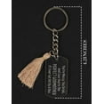 thumbnail image 3 of Inkdotpot Key Chain For Godmother Engraved Acrylic Key Holder Housewarming Gift, 3 of 5
