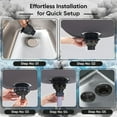 thumbnail image 2 of Strictly Sinks Sink Drain Strainer with Removable Basket - 3-1/2 Inch Stainless Steel Round Kitchen Sink Drain Assembly Kit with Deep Strainer Basket & Stopper (Black), 2 of 8