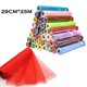 thumbnail image 2 of Rollo de tul de organza de 29 cm x 25 m, rollo de tul rojo y azul, tela de organza para decoración de bricolaje para niñas, falda de tutú, regalo, decoración de fiesta de boda, 2 of 5