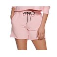 thumbnail image 2 of DKNY Women's Metallic Logo Shorts Pink Size X-Large, 2 of 3