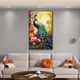 thumbnail image 3 of (4170) Hilo Algodón Egipcio Bordado 14CT 2 Hebras Impresión 61*97cm Kit Serie Punto Cruz Pavo Real en La Ventana 86 Colores, 3 of 9