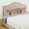 thumbnail image 3 of Yayeee Pillowcase Standard Size Set of 2 Satin Wrinkle Resistant Pillow Case, Astronaut in Rain, 3 of 7