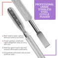 thumbnail image 3 of Utopia Care Cuticle Pusher Tool and Spoon Nail Cleaner - Professional Grade Stainless Steel Cuticle Remover and Cutter - Durable Manicure and Pedicure Tool - for Fingernails and Toenails, 3 of 7