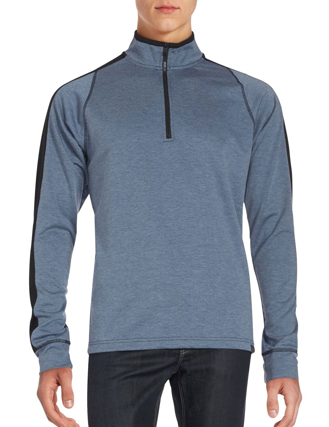 Hawke & Co. - Hawke & Co. Mens Quarter Zip Pullover Active Sweatshirt ...
