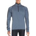 thumbnail image 1 of Hawke & Co. Mens Quarter Zip Pullover Active Sweatshirt Navy Heather, 1 of 2