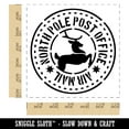 thumbnail image 2 of North Pole Post Office Air Mail Post Mark Christmas Reindeer Self-Inking Rubber Stamp Ink Stamper - Black Ink - Large 1-1/2 Inch, 2 of 7
