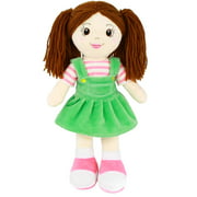 Playtime by Eimmie Soft Rag Doll for Girls - 14" First Baby Doll for Kids - Plush Baby Toy - Safe for All Ages (Allie)