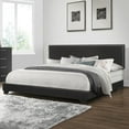 thumbnail image 4 of Willow Nailhead Trim Upholstered King Bed, Black Faux Leather, 4 of 13