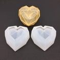 thumbnail image 1 of Fiudx Molde para Llavero Diy, Resina Epoxi de Cristal, Diseño Suave y Flexible, Fácil de Desmoldar, Reutilizable para Colgantes, Celulares, Autos, Regalos para Ella, San Valentín, Juego de 1 Pieza, 1 of 5