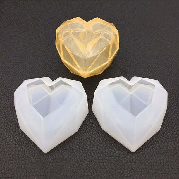 Xihbxyly Molde para Llavero Diy, Resina Epoxi de Cristal, Diseño Suave y Flexible, Fácil de Desmoldar, Reutilizable para Colgantes, Celulares, Autos, Regalos para Ella, San Valentín, Juego de 1 Pieza