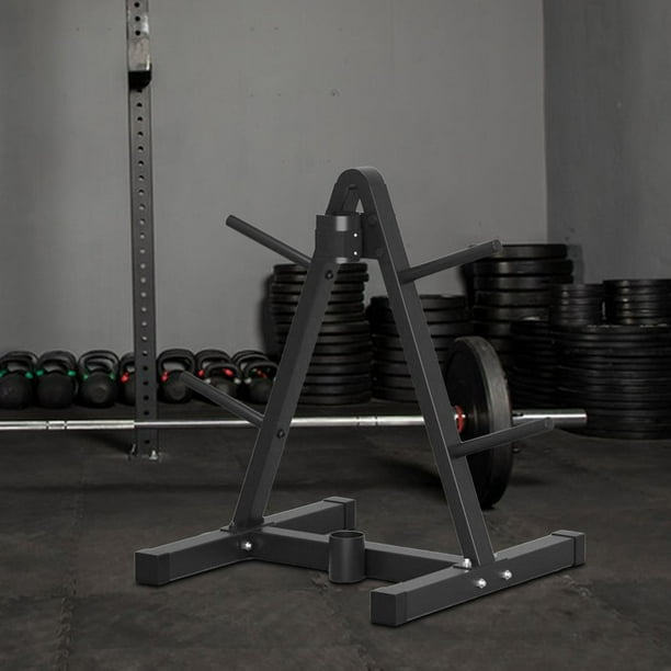 Plaza de pesas Plaza de pesas Organizador de árboles de metal Metal Versátil Stable Stable Standing Barmell Storage Rack para entrenamiento en el