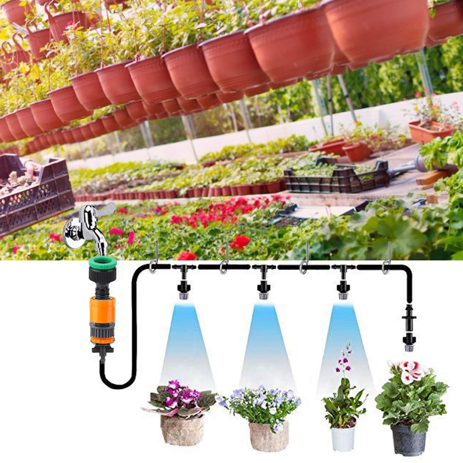 Water Irrigation System For Garden Garden Hose Ater Sprayer Flexible Water Hose Flexible Water Pipe For Garden, Greenhouse, Flower Bed, Lawn, Patio