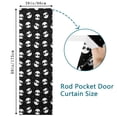 thumbnail image 2 of Halloween Vintage Horror Door Curtain - Black Cat Witch Skull Pattern, Complete Privacy and Darkness, Sturdy and Well-Crafted, 2 of 8