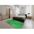 thumbnail image 4 of Ahgly Company Indoor Round Patterned Neon Green Area Rugs, 4' Round, 4 of 6