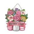 thumbnail image 3 of Letrero Colgante de Puerta de Madera Decorativo con Diseño de Flores para Día de La Madre Placa para Pared Apto para Regalo Decoración Del Hogar Negoc, 3 of 8