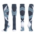 thumbnail image 4 of Calcetines ón hasta el muslo para mujeres y hombres, las mejores medias hasta , deportes atléticos, viajes en avión, Gris Baoblaze Calcetines de compresión, 4 of 4