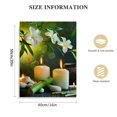 thumbnail image 2 of JEUXUS Canvas Prints Zen Art Wall Decor Spa Massage Treatment Painting Picture Orchid Flower Frangipani Bamboo Flaming Candle Print On Canvas Ready to Hang, 2 of 5