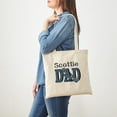 thumbnail image 3 of CafePress - Scottish Terrier DAD Tote Bag - Unisex Canvas Tote Bag, Beige, 1-Piece, 3 of 6