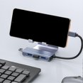 thumbnail image 3 of USB C Laptop Docking Station, 4-In-1 Type C Hub, with 4 USB3.0 Multi-Port Adapter for Laptops, Tablets,Phones, 3 of 5