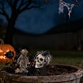 thumbnail image 3 of Pumpkin Head Scarecrow Zombie Halloween Decorations, Scary Outdoor Yard Lawn Graveyard Decor, Spooky Haunted House Themed 2D Yard Stake, 1 Pack, 3 of 7