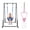 Pink, variant on Slevoo 2-in-1 Baby Jumper and Swing, Baby Jumper for 6 Months to 6 Years with Portable Quick Foldable Stand, Adjustable Strap & Soft Padded Seat, Gray