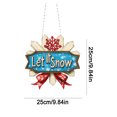 thumbnail image 4 of Kit Adornos Colgantes Ndcxsfigh Pintura Artística Diamantes Navidad Acrílica Let It Snow, 4 of 9