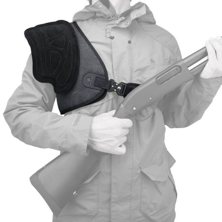 Padded Leather Adjustable Rifle Shotgun Field Shield Leather Archery Half Chest Protector Guard Pad