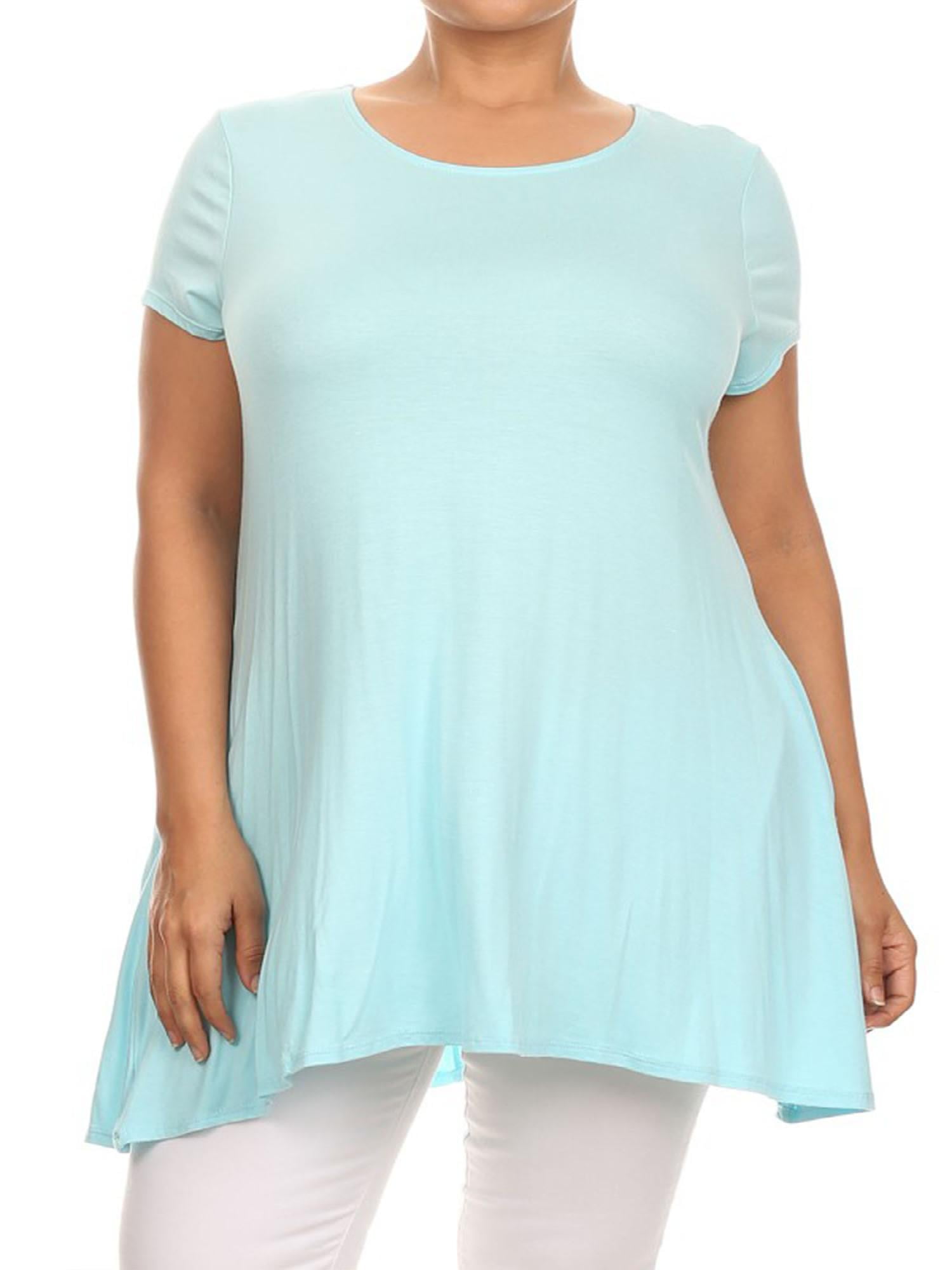 walmart tunic tops plus size