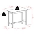 thumbnail image 5 of Winsome Sally 3-Pc Breakfast Table Set with 2 Square Leg Stools, 5 of 5