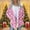 Pink, variant on Women's Winter Coats Fashionable Printed Warm Pullover Shoulder Down Jacket Long Sleeved Top