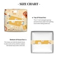 thumbnail image 4 of Uemuo Summer Travel Tissue Box Cover Holder, Square with Bottom Belt - PVC Leather Decorative Organizer for Tabletop, Bathroom, Car, Office, 4 of 8