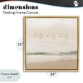 thumbnail image 4 of Stupell Industries Holy Revelation Proverb Gold Framed Floater Canvas Wall Art, design by John Spaeth, 4 of 10
