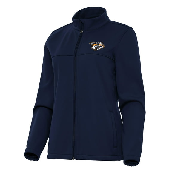 Women's Antigua Navy Nashville Predators Links 2 Full-Zip Golf Jacket