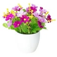 thumbnail image 2 of SPRING PARK Artificial Potted Fake Flowers Chrysanthemum Bonsai Plant in Pot Home Party Garden Wedding Decor, 2 of 7