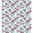 thumbnail image 3 of Chevron Duvet Cover Set, Symmetric Stripes in Gradient Tone Arrows Classic Vintage Graphic, Decorative 3 Piece Bedding Set with 2 Pillow Shams, Queen Size, Turquoise Pale Grey, by Ambesonne, 3 of 3