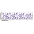 thumbnail image 2 of Ambesonne Floral Fabric by the Yard Upholstery, Thriving Season Plants, 10 Yards, Violet and White, 2 of 4