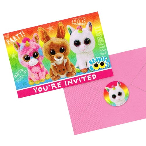 Beanie Boos Invitation Set w/ Envelopes (8ct)