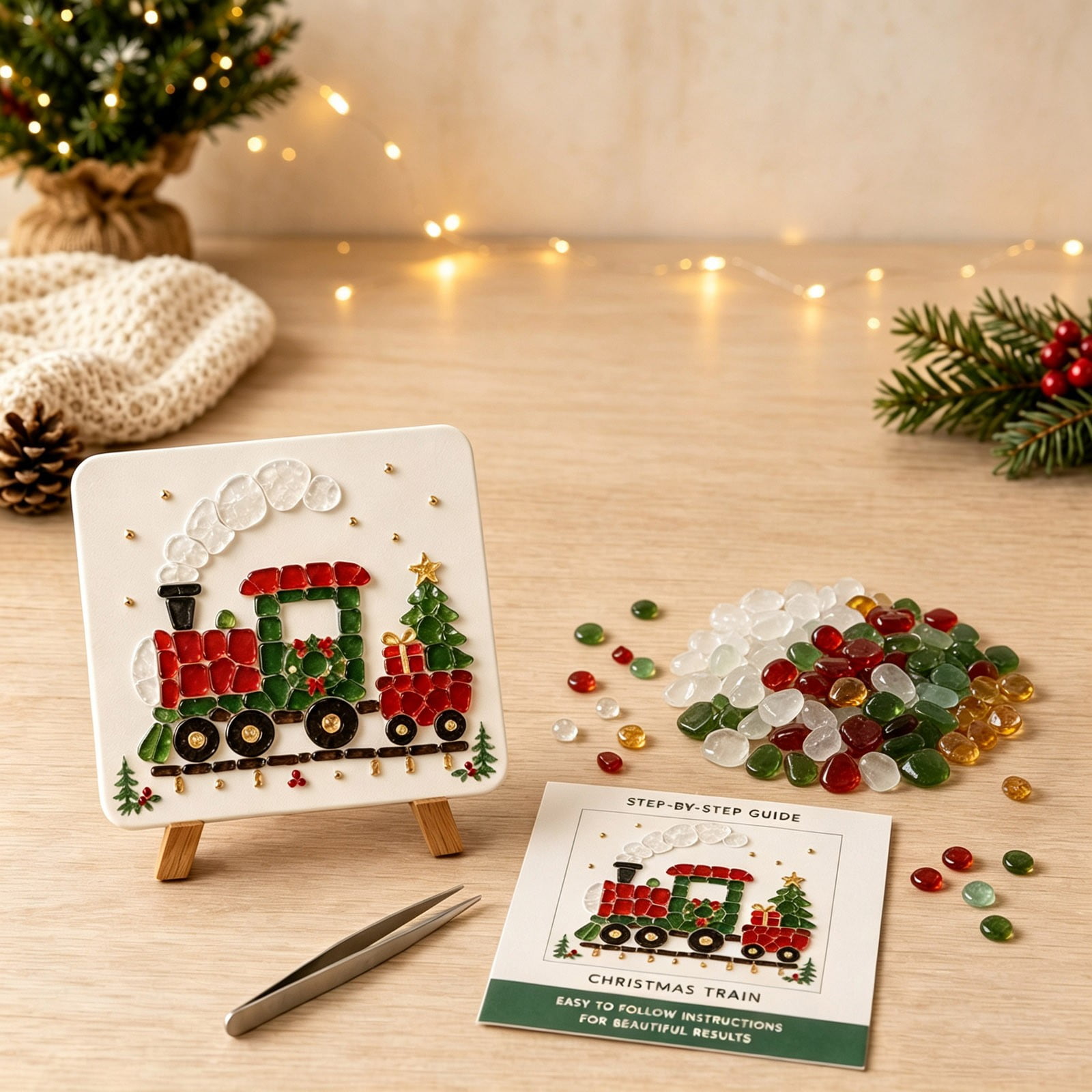 Christmas DIY Craft Kit Creative Holiday Art Project for Handmade Decor DIY Art and Craft Supply for Adults and Kids Home Projects Classroom Activities and Handmade Gift Making
