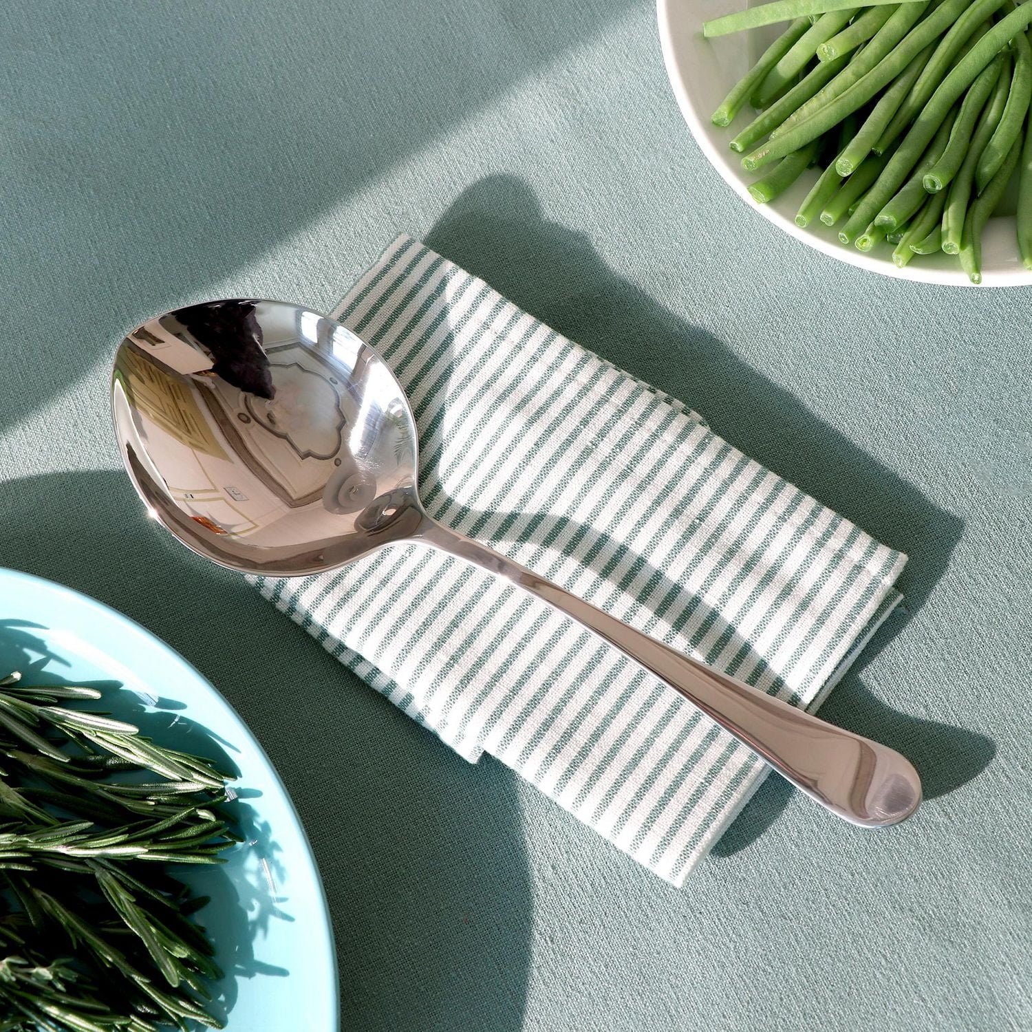 Windermere Casserole Spoon, 18/10 polished stainless steel