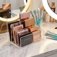 Office File Store Rack Clear Acrylic File Holder, 3 Sections Vertical Desktop Organizer, 9 x 6 ...