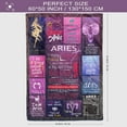 thumbnail image 5 of Aries Gifts for Women, Zodiac Gifts for Women, Astrology Gifts for Women, Zodiac Blanket, Aries Blanket, April Birthday Gifts for Women Blankets 50" X 60", 5 of 6