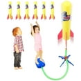 thumbnail image 2 of POINTERTECK Kid Air Rocket Launcher Toy Gift + 6 Foam Rockets for Boy Girl Age 3+, 2 of 8