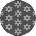 thumbnail image 1 of Ahgly Company Indoor Round Patterned Gunmetal Gray Area Rugs, 7' Round, 1 of 6