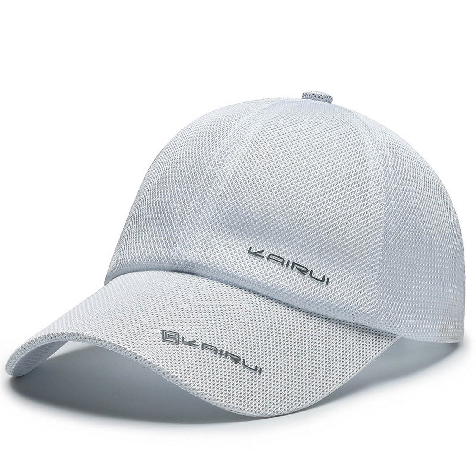 Kuyou Sport Mesh Trucker Cap - Foldable Sun Protection Hat, Khaki, One Size - View #6