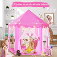 thumbnail image 2 of Castillo Carpa De Princesa Decoracion Habitación para Niña, Rosa, 2 of 5