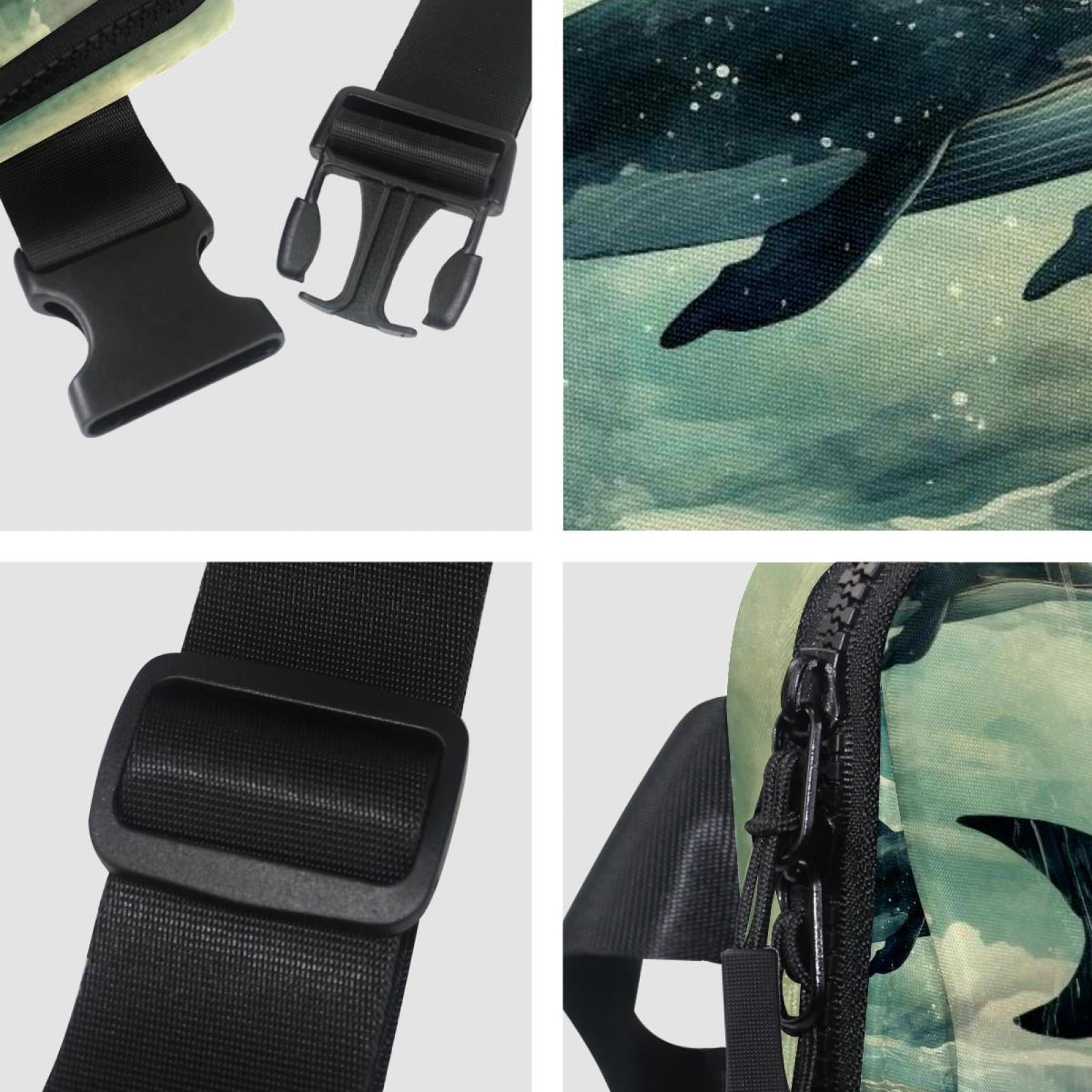 Whales Lightweight and Adjustable Running Belt Waist Pack Waist Bags for Unisex with Extension Strap