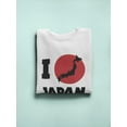 thumbnail image 3 of I Love Japan Slogan Sweatshirt Men -Image by Shutterstock, Male Large, 3 of 4