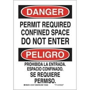 Danger Sign, Brady, 124149, 14"Hx10"W