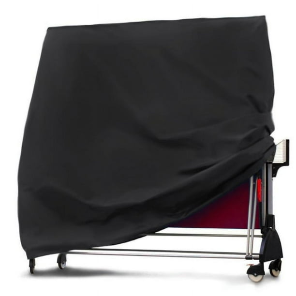 Cubierta de tenis de mesa Cubierta de mesa de ping pong impermeable al aire libre,Cubierta de tenis de mesa plegable,Protección para todo tipo de clima,Negro